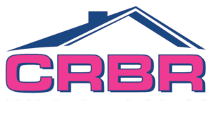 CRBR Property Damage Services Restoration & Construction Logo White tagline